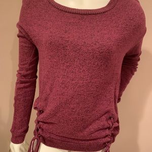 Pink Top with tie detail at the bottom